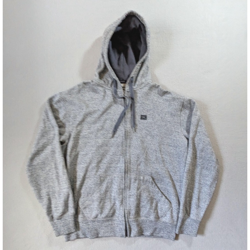 Ecko Unltd Hoodie Mens Medium Heather Gray Full Zip‎ Hooded Sweatshirt